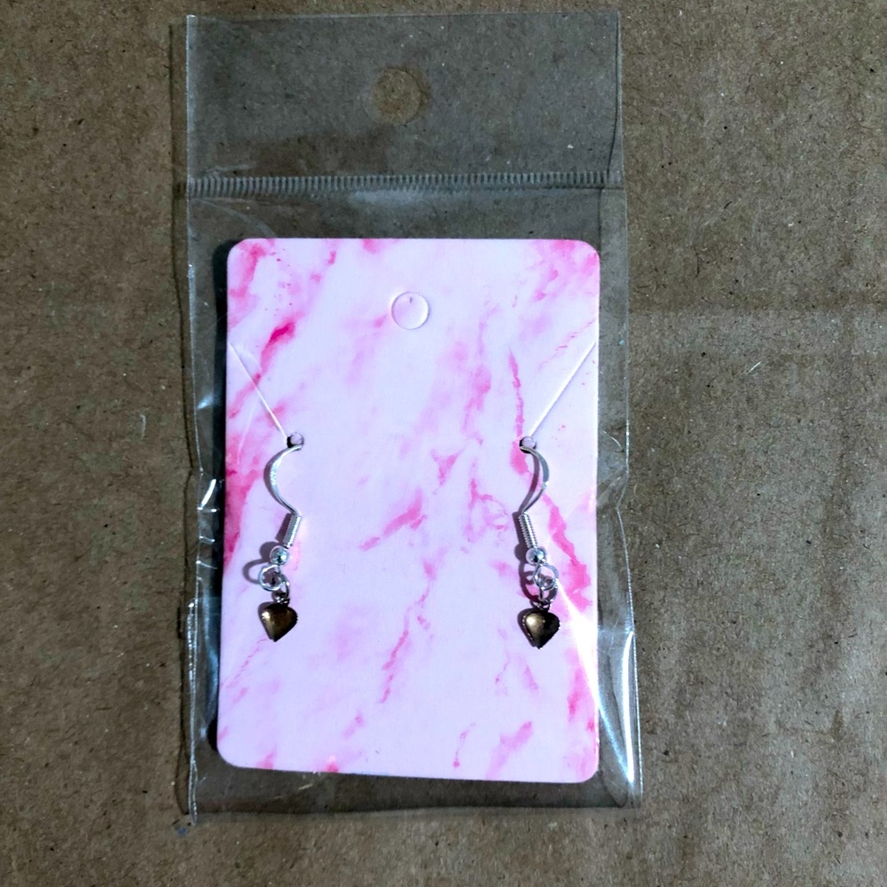 Silver Dangle with Gold Tear Drop Shape Earrings